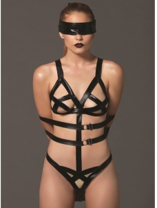 Women Vinly Lingerie Set