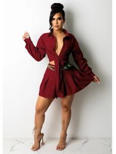 Women Sexy Mini Long Sleeve Dress