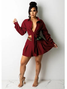 Women Sexy Mini Long Sleeve Dress