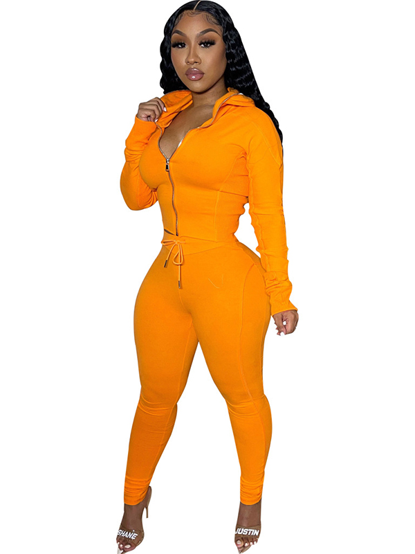 Women Zipper Long Sleeve Jumpsuit