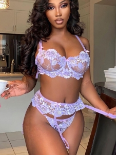 Women Lace Bra Sexy Lingerie Set