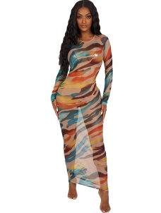 Women Long Sleeve Maxi Dress