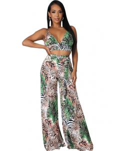 Women Sleeveless Sexy Backless Jumpsuit