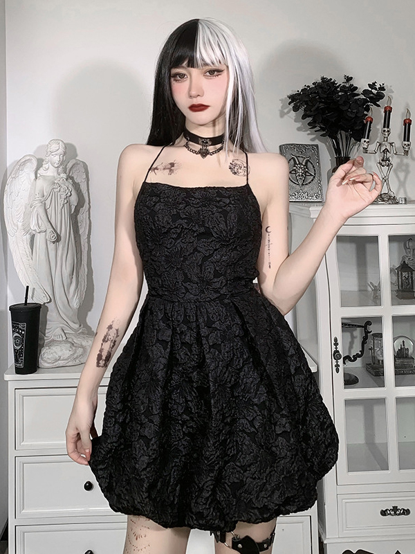 Women Gothic Summer Cropped Dress