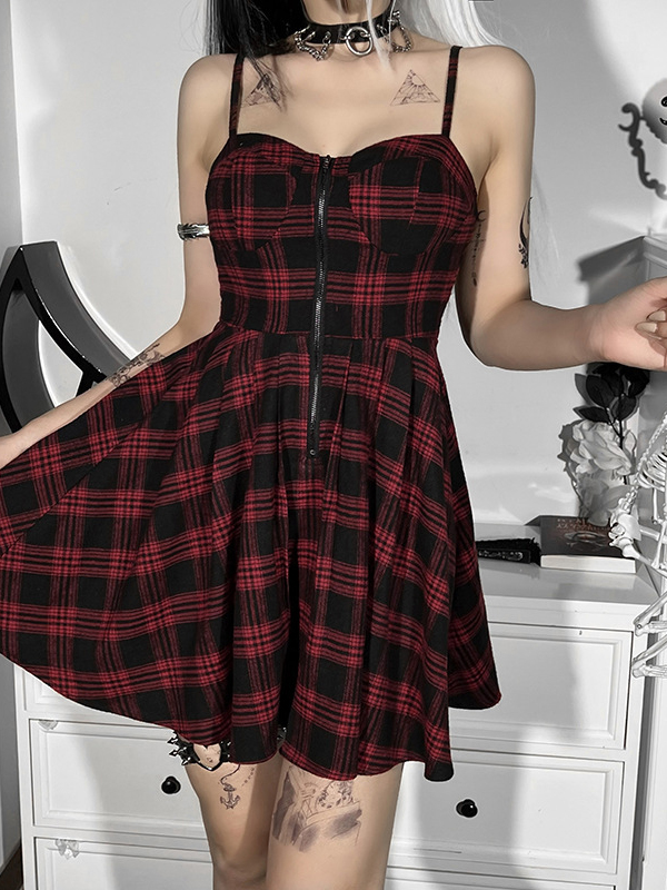 Women Gothic Summer Cropped Dress