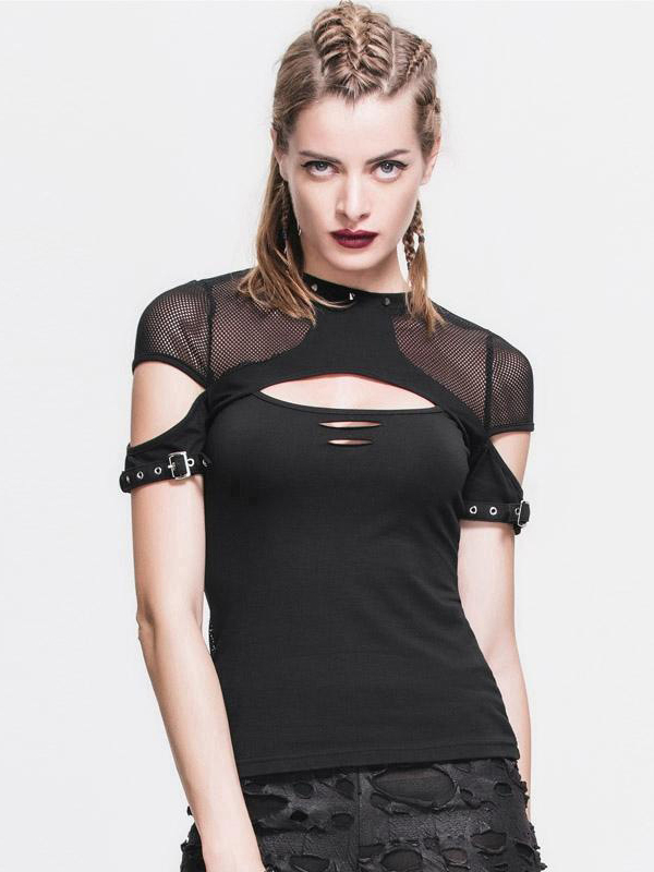Women Gothic Summer Cropped Tops
