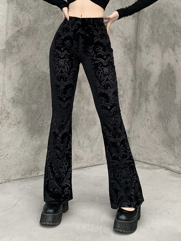 Women Lace Gothic Punk Long Pants