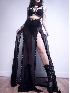 Women Gothic Summer Cropped Skirt