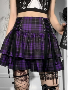 Women Gothic Summer Cropped Skirt