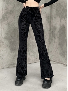 Women Lace Gothic Punk Long Pants