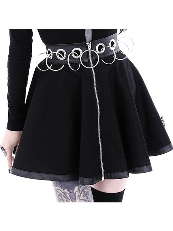 Women Gothic Summer Cropped Skirt