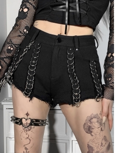 Women Gothic Steampunk Short Pants