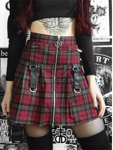 Women Gothic Summer Cropped Skirt