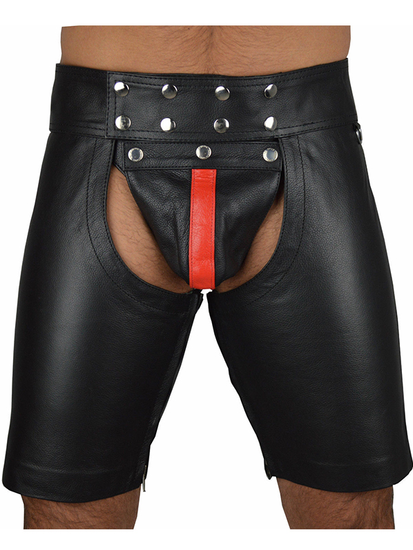 Men Sexy Open Vinyl Trousers