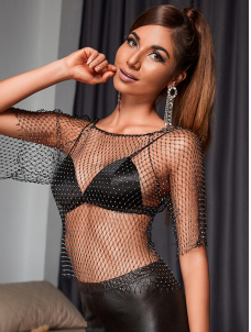 See Through Clubwear Women Summer Beach Tops