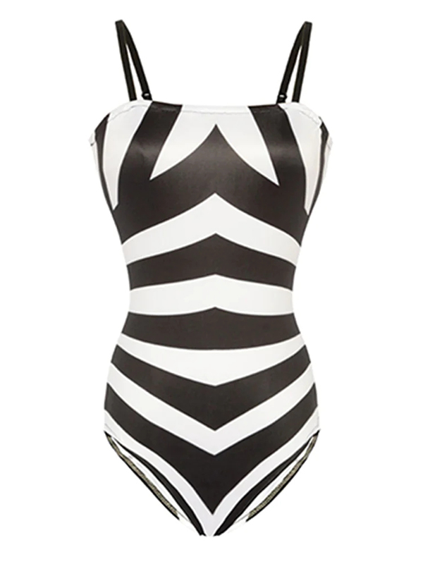 Barbie Movie Margot Robbie Barbie Black And White Striped Swimsuit Cosplay Costume