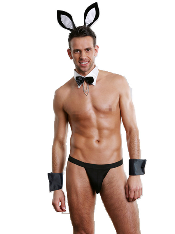 Men Sexy Bunny Panties Lingerie Costume