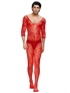 Men Sexy Fishnet Jumpsuit Lingerie