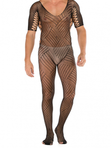 Men Sexy Fishnet Jumpsuit Lingerie