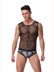 Men Sexy Transparent Teddies Lingerie