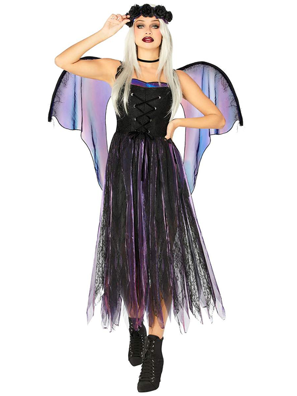 Women Sexy Angle Halloween Costume Dress Fancy Dress (including fancy dress, wing)