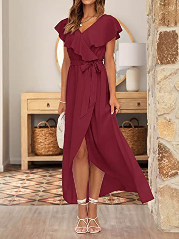 Women Short Sleeve Maxi Dress
