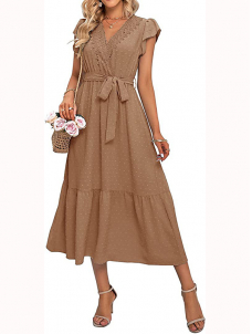 Women Short Sleeve Maxi Dress