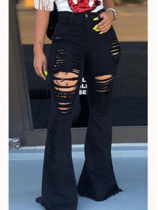 Women Sexy Long Denim Pant