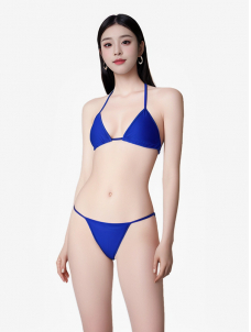 Blue Bikini Lingerie Set 