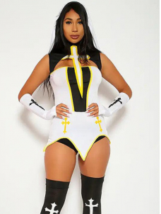Women Sexy Nun Halloween Costume Lingerie
