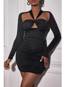 Sexy Women Vintage Long Sleeve Dresses