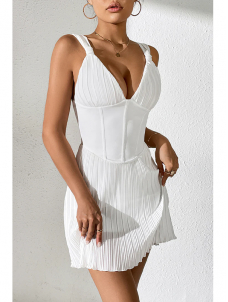 Women Sexy Suspender Corset Mini Dress