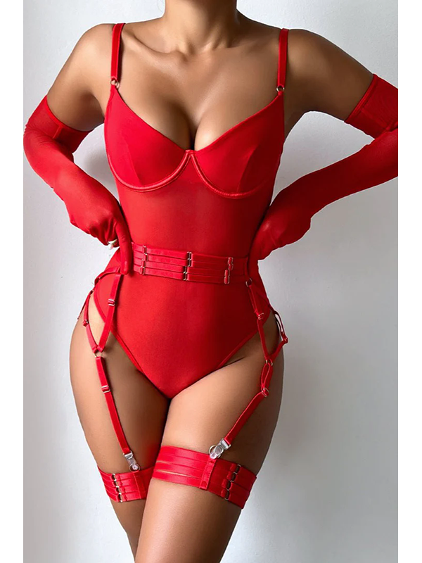 Women Sexy Valentines Teddies Lingerie