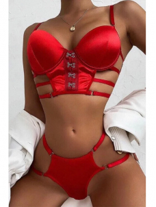 Women Sexy Valentines Bra and Panty Lingerie