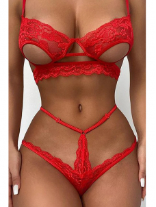 Women Sexy Valentines Bran and Panty Lingerie