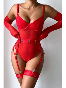 Women Sexy Valentines Teddies Lingerie