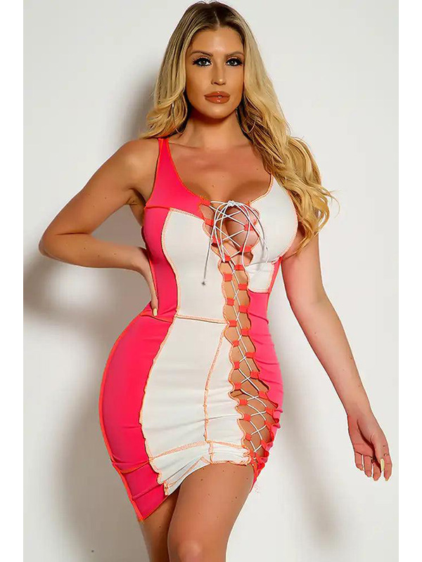 Women Sexy Mini Sleeveless Dress