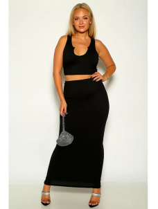 Women Sexy 2 Pieces Maxi Dress