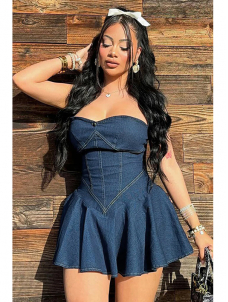 Women Sexy Mini Off Shoulder Dress