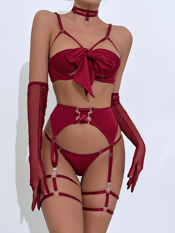 Women Sexy Bra And Garter Set Lingerie