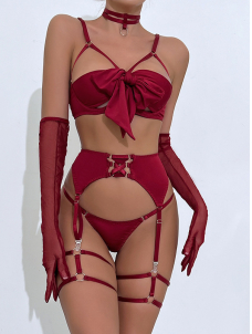 Women Sexy Bra And Garter Set Lingerie