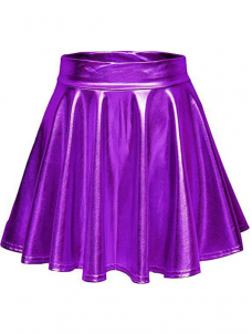 Women Sexy Faux Leather Mini Skirt